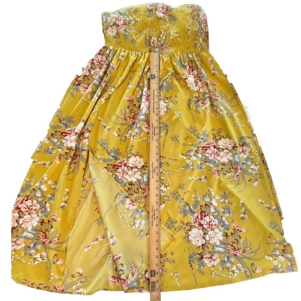 SHEIN Super Cute Off-the-shoulder Floral Summer Dress with Front Slit Size 2X - Picture 10 of 12